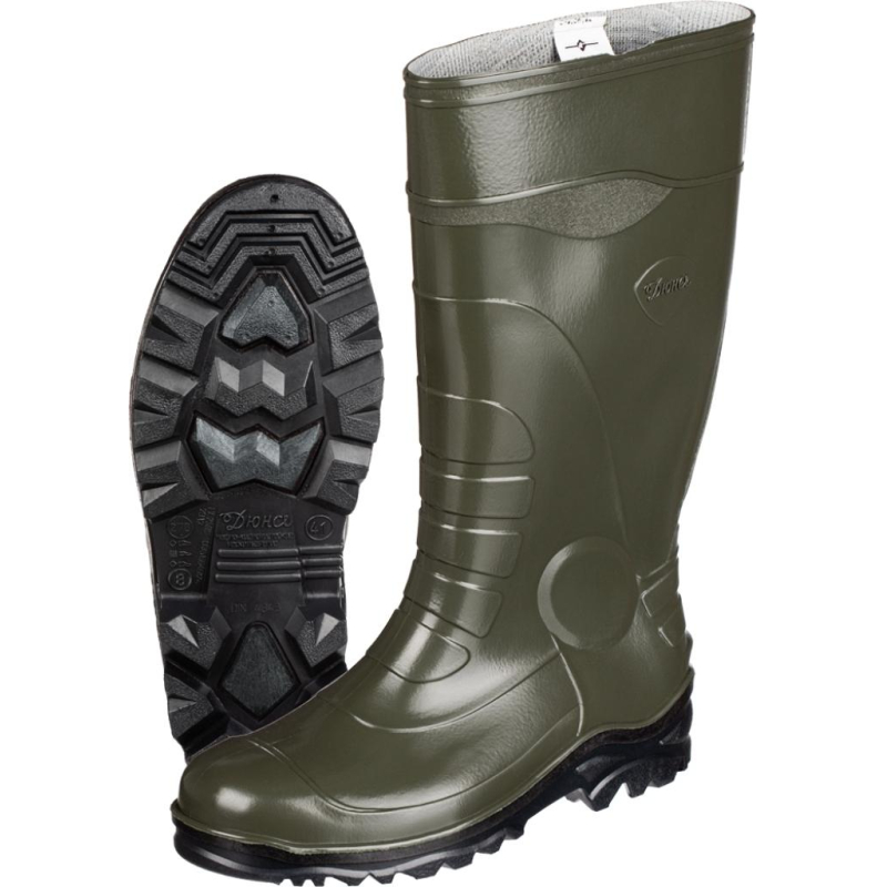 Сапоги мужские цв.оливковый мод. 173 (р.46) (300) с мет. подноском