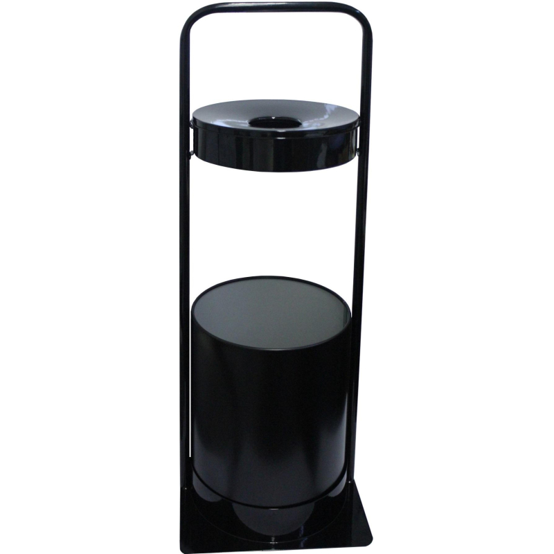 Урна-пепельница д/улицы 15л сталь черная СЛПЗ-250 290х290х782мм