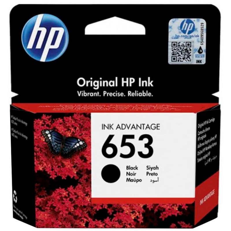 Картридж струйный HP 653 3YM75AE чер. для DeskJet Plus 6075/6475