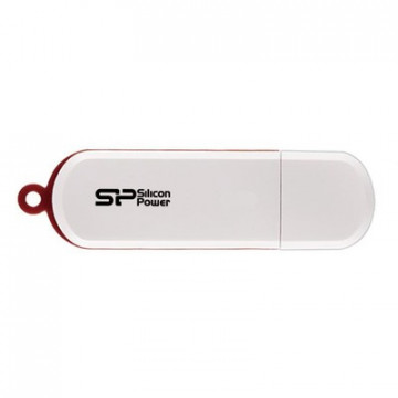 Флеш-память Silicon Power LuxMini 320, 8Gb, USB 2.0, бел, SP008GBUF2320V1W