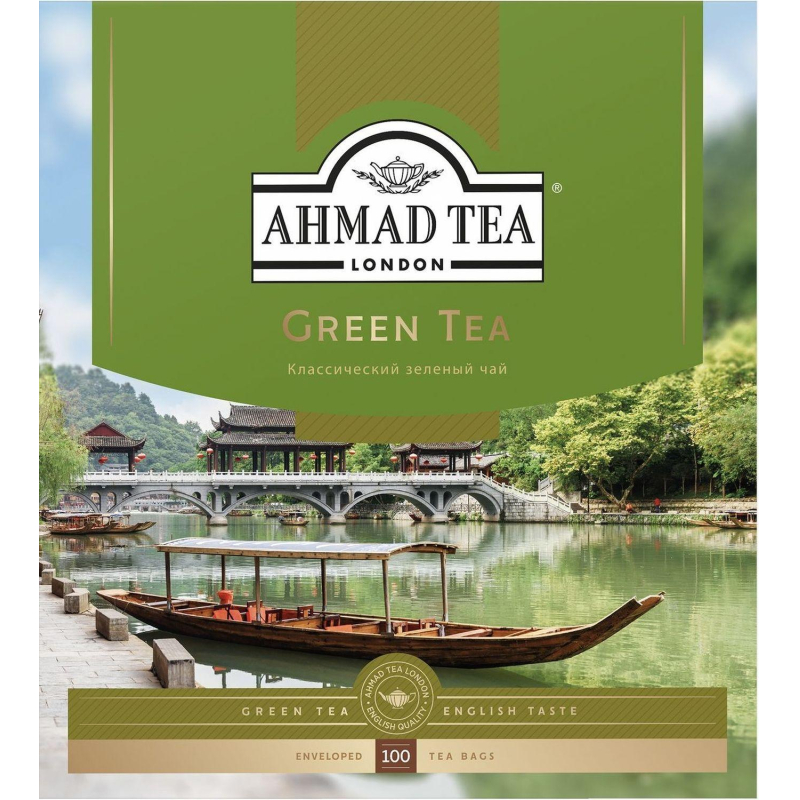 Чай Ahmad Green Tea зеленый 100пак/уп 478