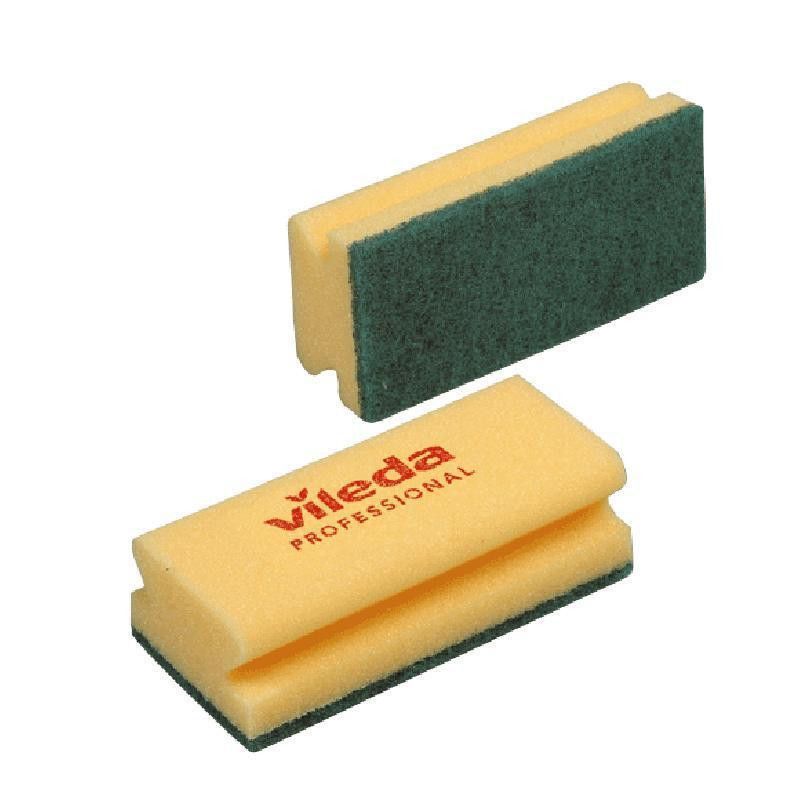 Губки абразивная Vileda средней жесткости 9,5x, 10 шт.125604
