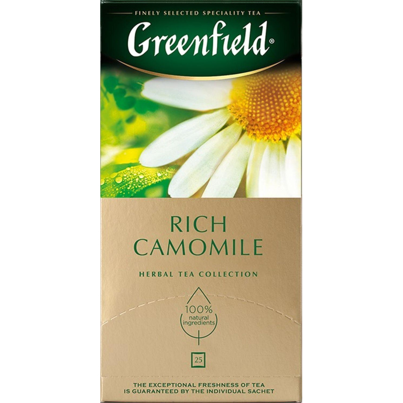 Чай Greenfield Rich Camomile травяной фольгир.25пак/уп 0432-10