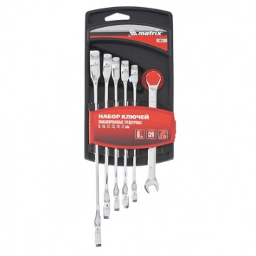 Набор ключей комбинированных трещеточных 6 шт MATRIX 14511