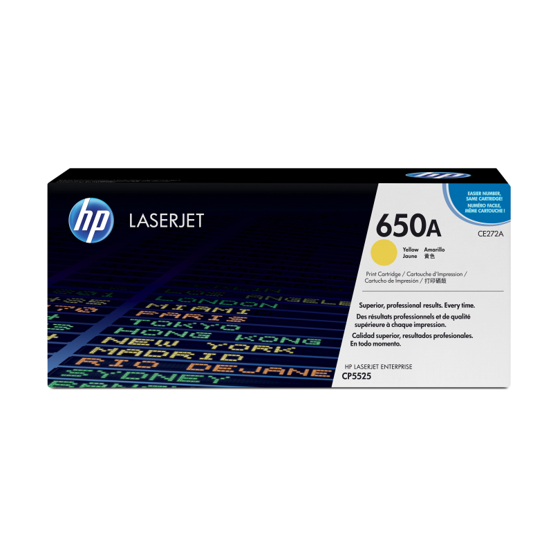 Картридж лазерный HP 650A CE272A жел. для CLJ CP5525
