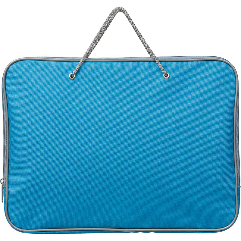 Папка-портфель на молнии с ручками офисн. А4 Attache F.L.голубой, нейлон