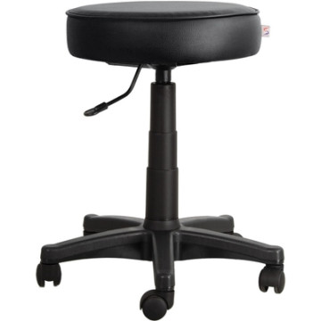 Табурет лабораторный UN_Solo gtsN . к/з черный (v4)