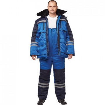Костюм рабочий зимний муж з03-КПК вас/син (р.60-62) 182-188