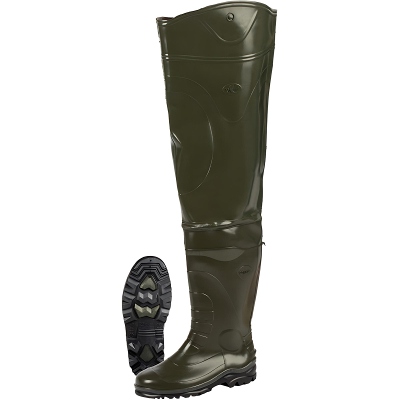 Сапоги мужские проходческие цв.оливковый мод. 162 (р.42) (270) рыбацкие