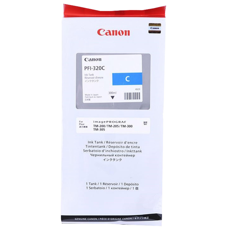 Картридж струйный Canon PFI-320C (2891C001) гол. для TM-200/205/300/305