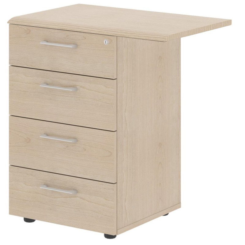 Тумба SL_WAVE приставная WLC4D.2.А бук тиара Ш700