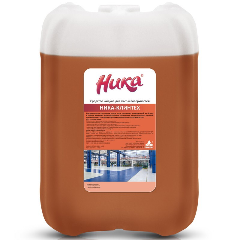 Профхим д/руч.мытья пола щел от органических загрязн НИКА/Клинтех,5кг