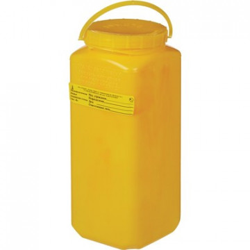 Емкость-контейнер д/сбора ост.инстр.с иглосъем.Б Жел.2,5л.ОЛДАНС