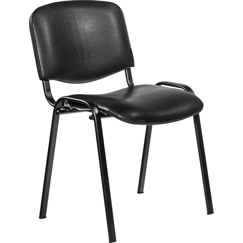 Стул SK5_AL_Персона 3 (ИЗО) черный, к/з черный