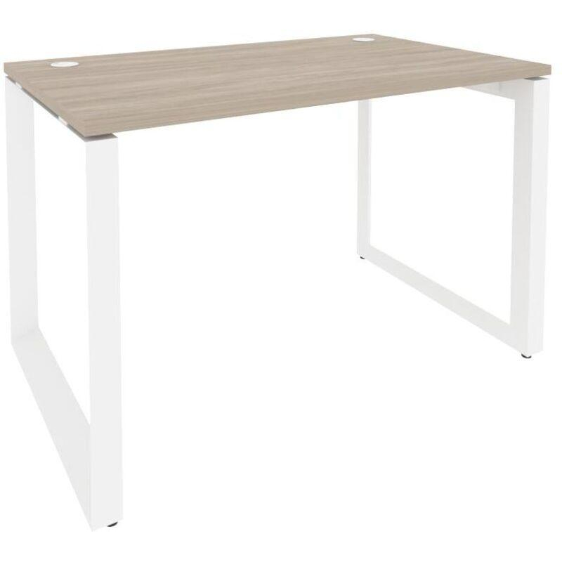 Стол ONIX-О О на металлокаркасе O.MO-SP-2.7 аттик дуб/белый Ш1180