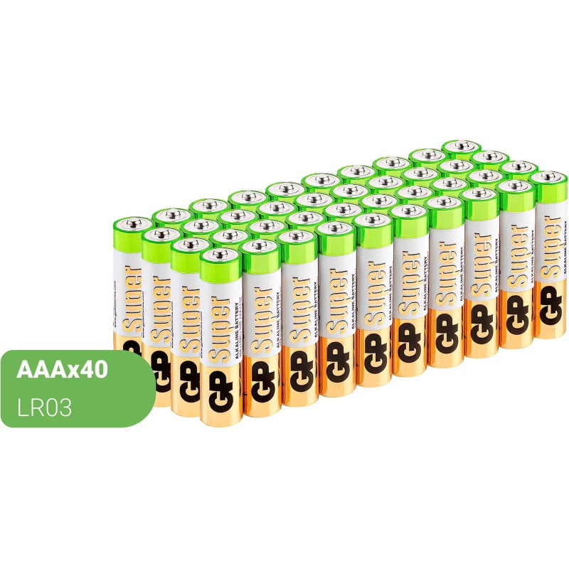 Батарейка GP ААА 24A-2CRVS40/24AA21-2CRSWC40, 40шт/уп