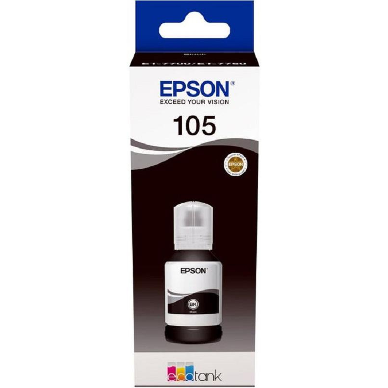 Чернила Epson 105 T00Q1 C13T00Q140 чер.пигм. дляL7160/L7180