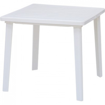 Стол пластиковый SPG_квадратный 80х80, белый
