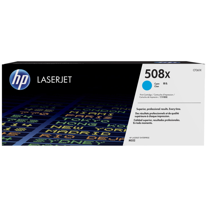 Картридж лазерный HP 508X CF361X гол. для CLJ M252/M277