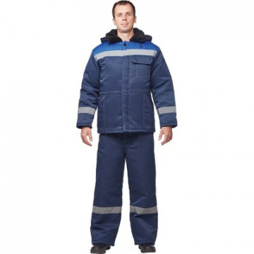 Брюки рабочие зимние муж з32-БР син смес 48-50/182-188 (Арсенал-СП)