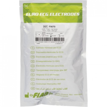 Электроды для ЭКГ однораз.D50мм, пена, универс. Fiab F9070 50шт/уп, 24уп/