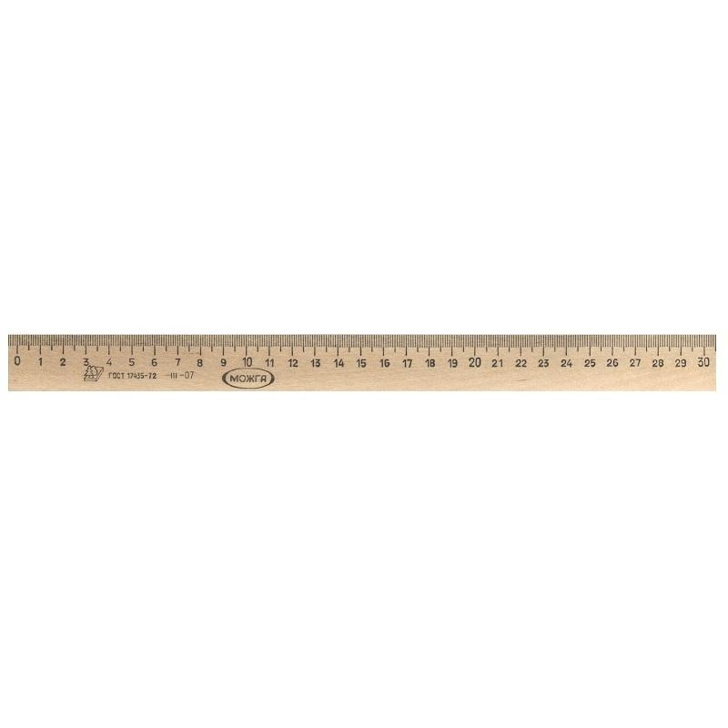Линейка деревянная 30см,ЛП-300,С-07