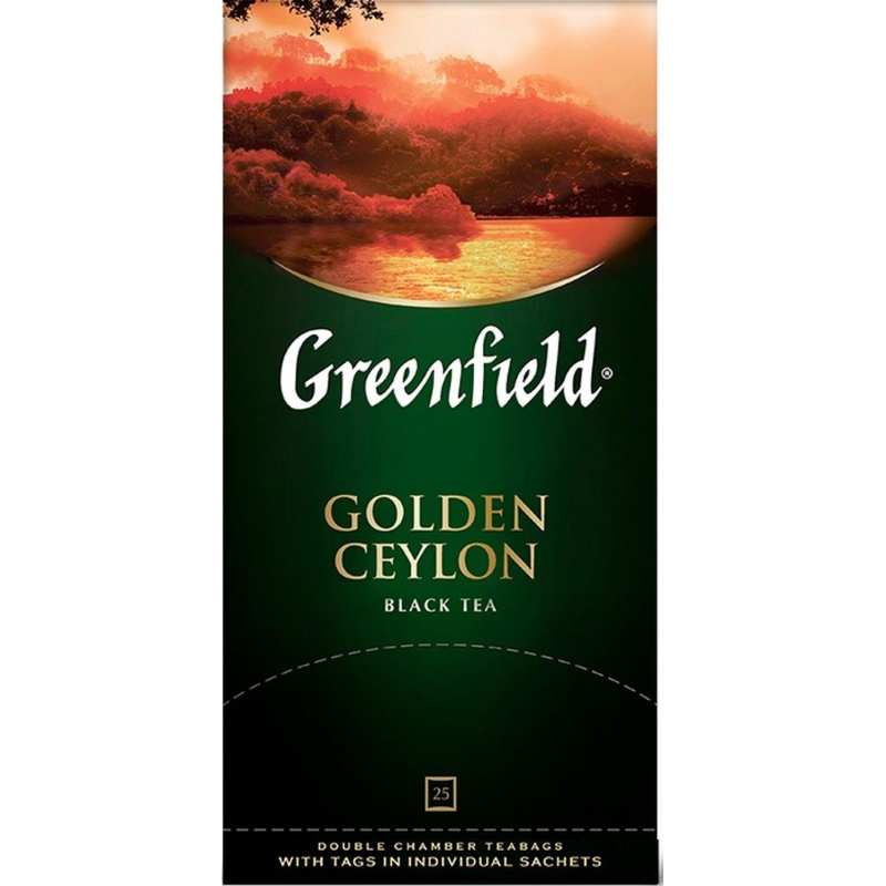 Чай Greenfield Golden Ceylon черный фольгир.25пак/уп 0352-10