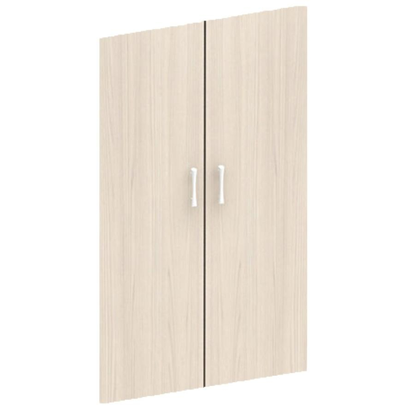 Двери MON_Канц средние ЛДСП (2шт.) ДК36.15 дуб молочный