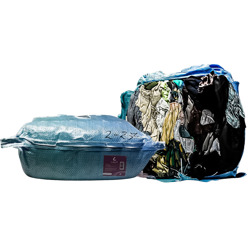 Ветошь цветной трикотаж стандарт 60%хб/40%синтетика брикет 10кг арт.02