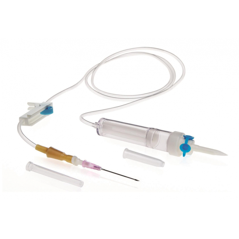 Система переливания крови однораз. (пластик.шип) игла 1,20х40 18G SFM