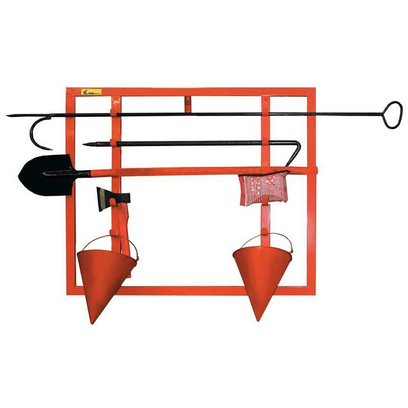 Щит пожарный ЩПО-К открытый укомплектов (багор,лом,топор,ведро,ПП)(613-04)