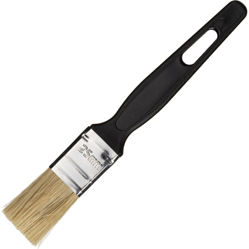 Кисть флейцевая Стандарт,25x6,натур.щетина,пластик. ручка//Сибртех(82502)