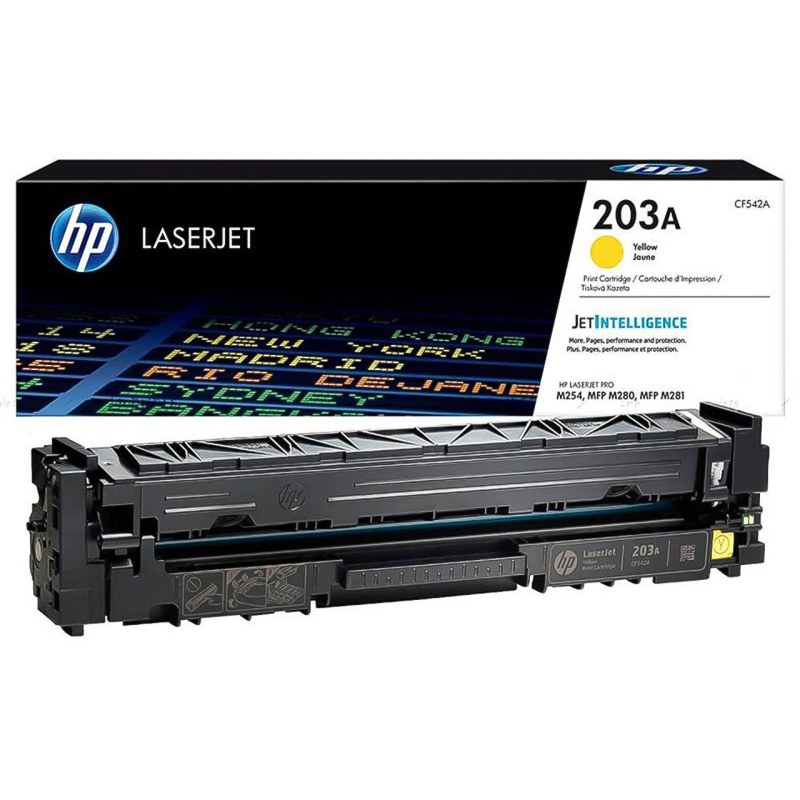 Картридж лазерный HP 203A CF542A жел. для CLJ Pro M254 MFP M280/281