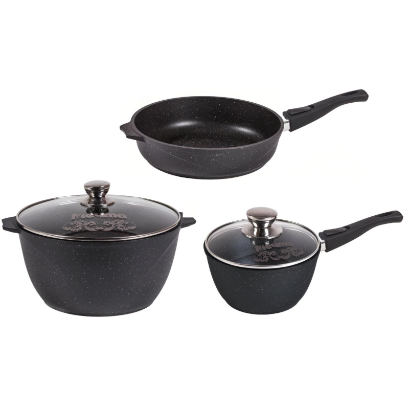 Набор посуды литой алюм. №1 с МЕЧТА Гранит., 001701