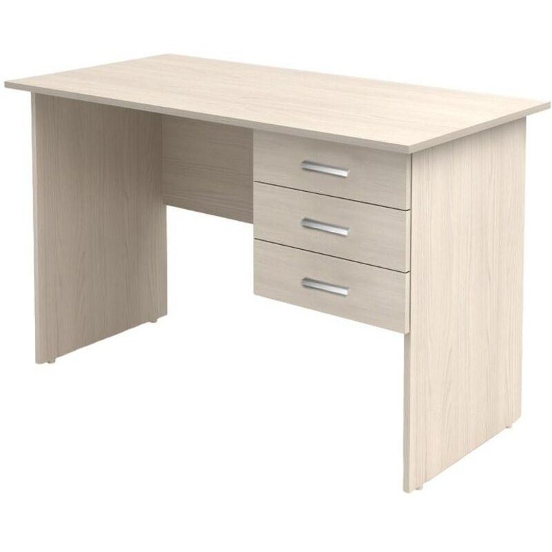 Стол MON_Канц с подвесной тумбой СК27.15 дуб молочный