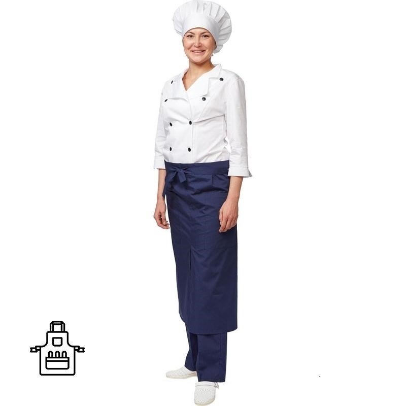 Фартук поварской универсальный синий