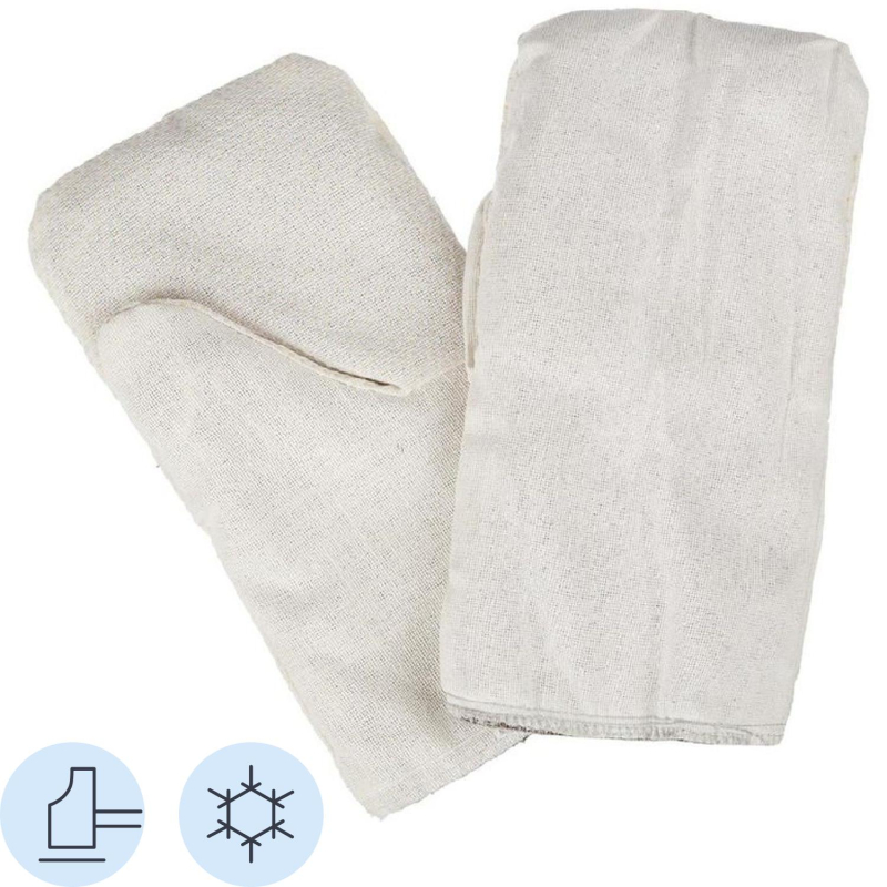 Рукавицы хб утепленные с наладонником ПВХ 5пар/уп