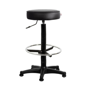 Кресло _табурет кассира UN_Solo gtsN3 ring base высокая база/кз чер v4