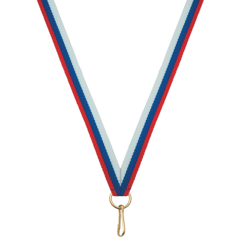 Лента для медалей 10 мм цвет триколор  LN5f