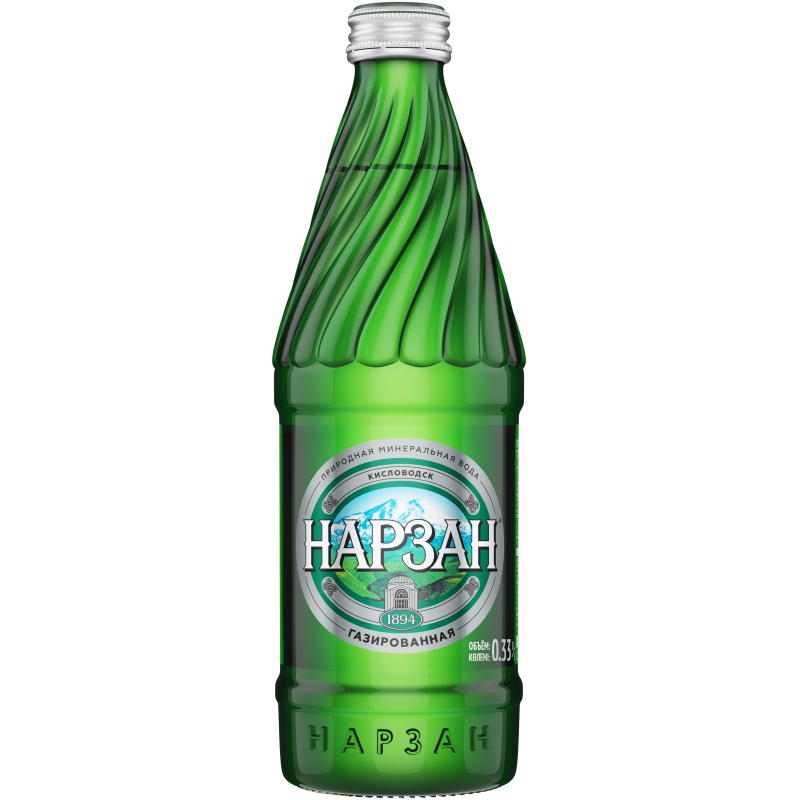 Вода минеральная НАРЗАН стекло газ., 0,33л