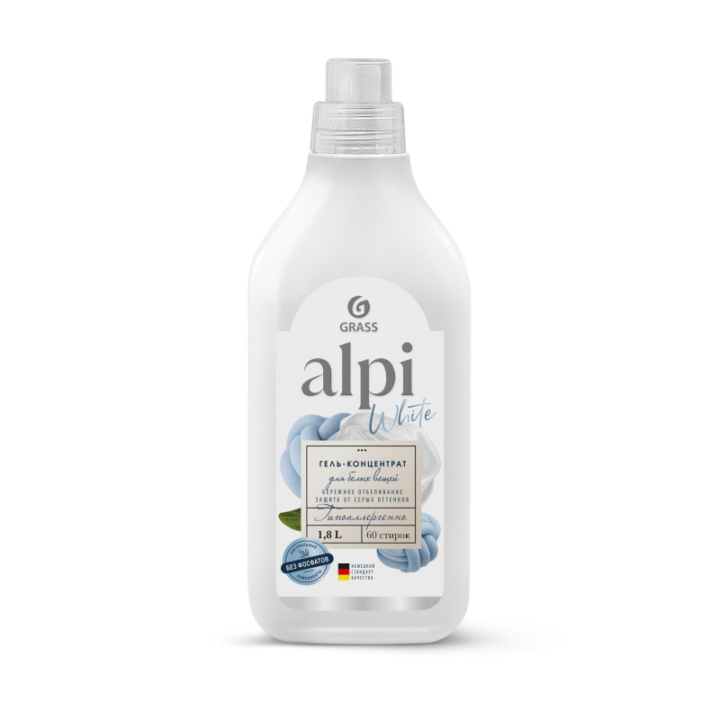 Гель для стирки ALPI white gel конц для белых вещей 1,8л