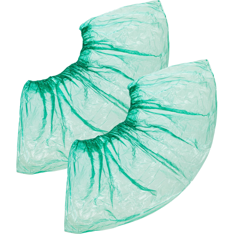 Бахилы н/с, п/э Стандарт 2,8г зеленый 50 пар/уп