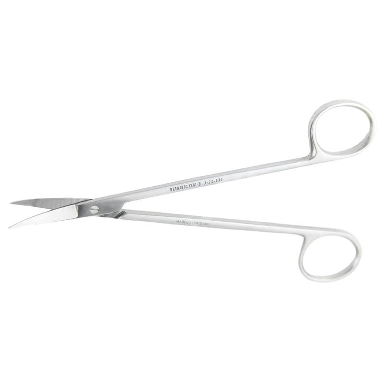 Ножницы остроконечные вертикально изогнутые,160 мм, J-22-132