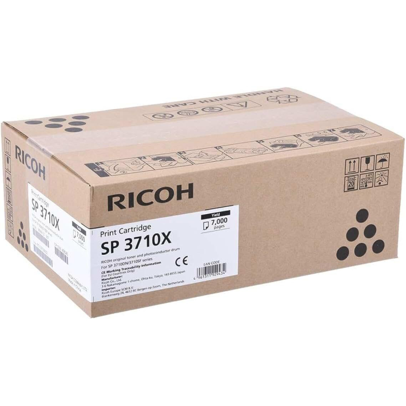 Тонер-картридж Ricoh SP 3710X (408285) черный для SP3710DN/SP3710SFN