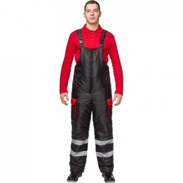 Костюм рабочий зимний муж з26-КПК черн/красн (р.52-54) 170-176