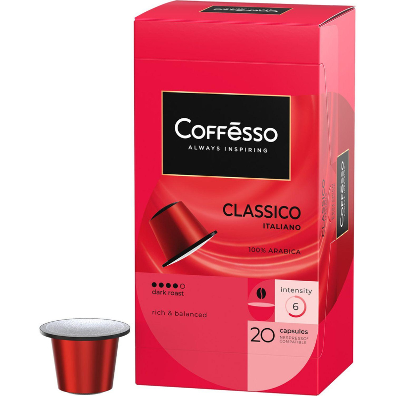 Кофе в капсулах Coffesso Classico Italianо, 100% Premium Arabica, 20кап