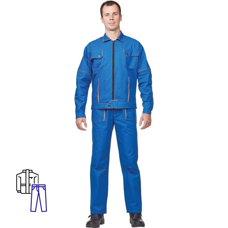 Костюм рабочий летний мужской л06-КБР вас. (р.44-46) 182-188