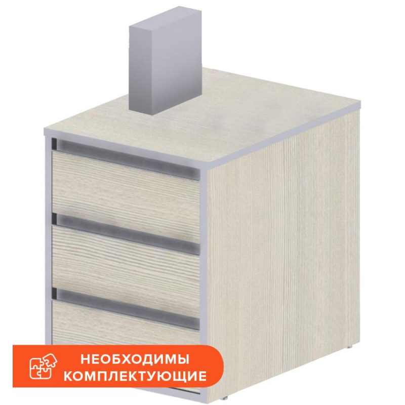 Тумба ED_Vita прист.V-3.1, центр.замок сосна карелия