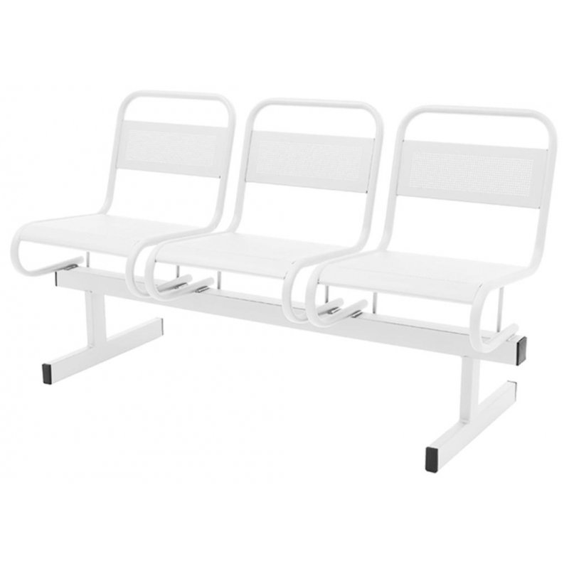 Многоместная секция UD_Раунд перфориров.СМ119-03 3-х мест.белый ral 9016М