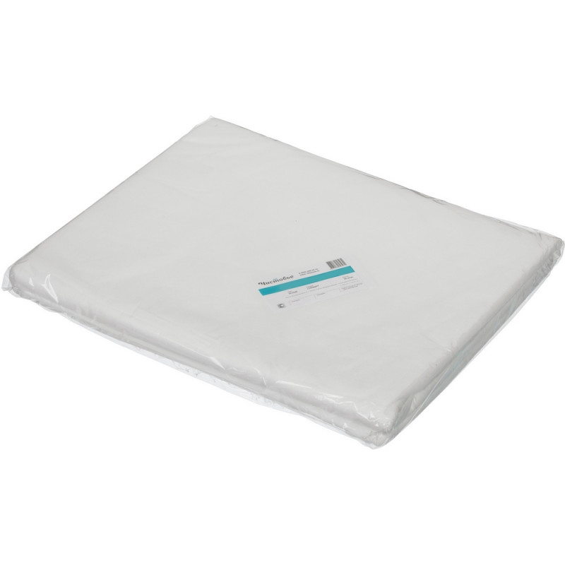 Простыня 200x140, спанлейс, пл.50, белый, 10шт/уп, штучно, 00-023